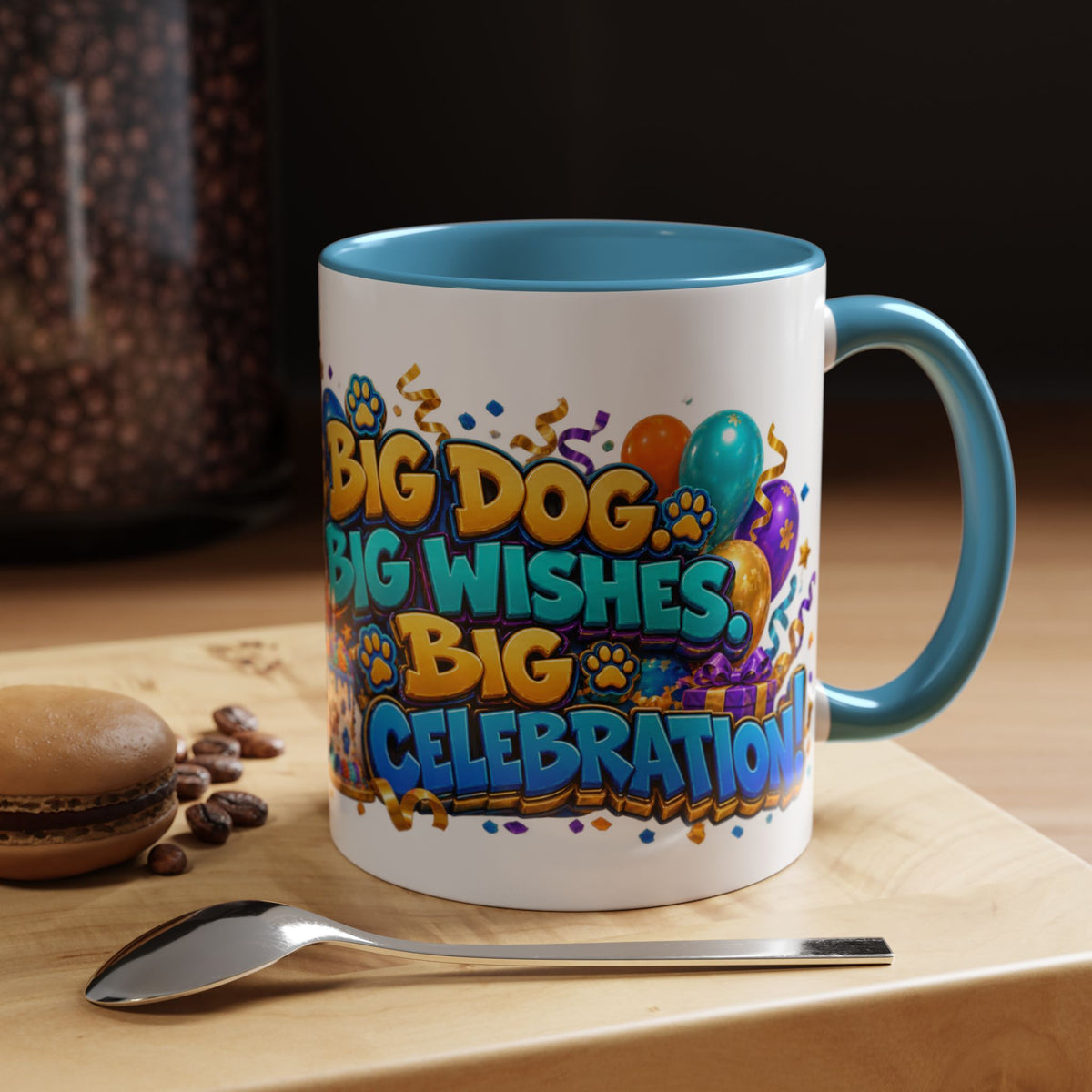 Big Dog Big Wishes Saint Bernard Birthday White Mug