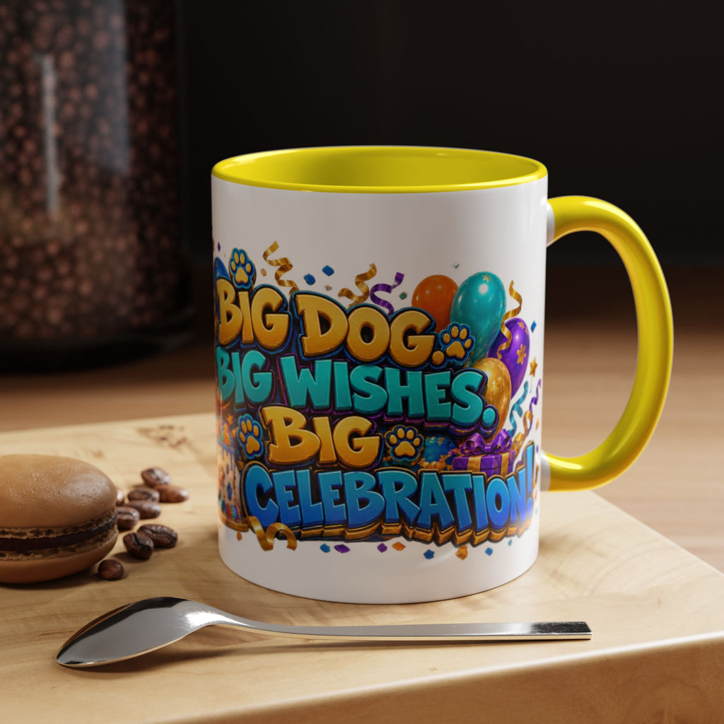 Big Dog Big Wishes Saint Bernard Birthday White Mug
