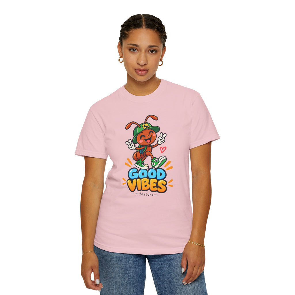 Good Vibes – Happy Ant Graphic T-Shirt
