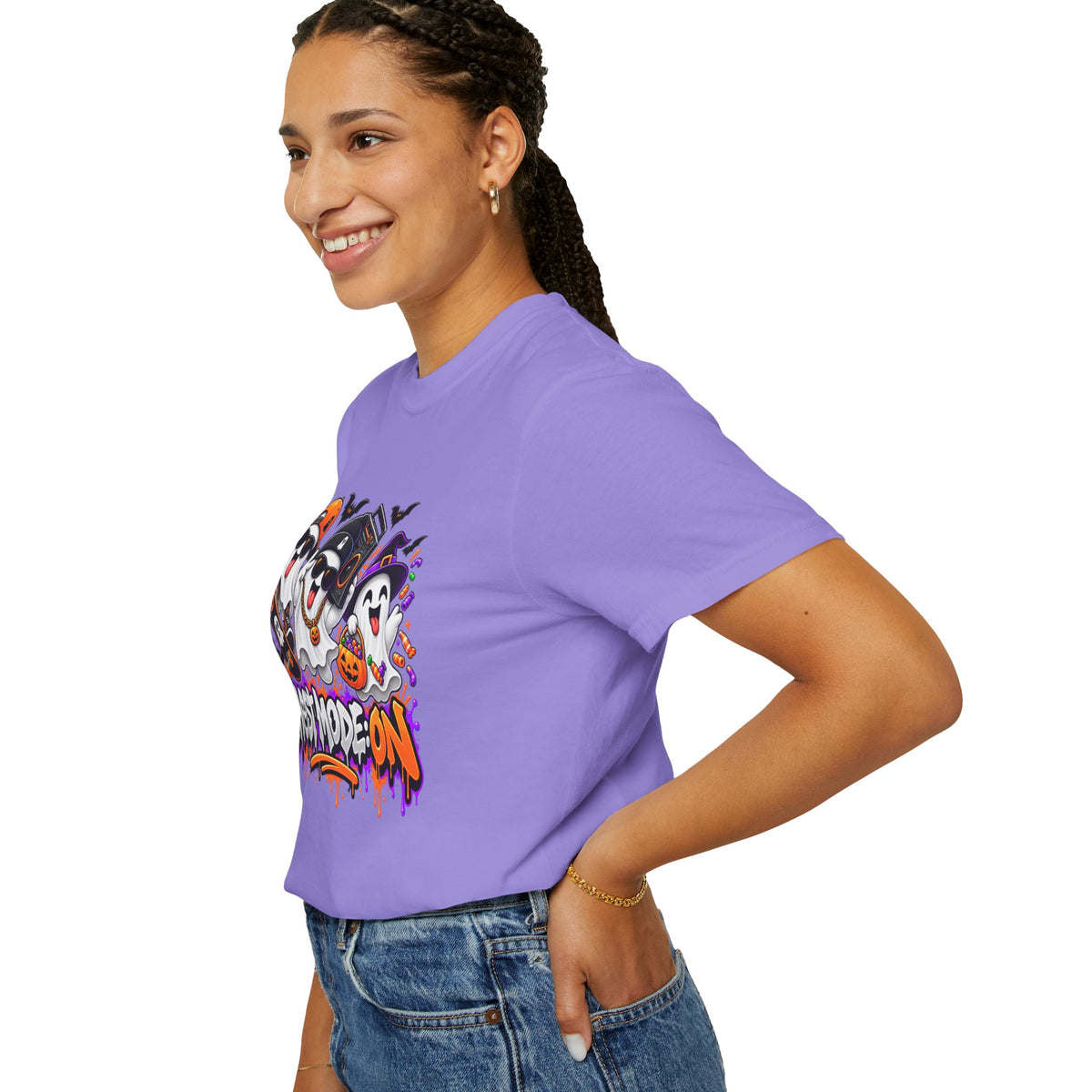 Ghost Mode: ON – Halloween Ghosts Graphic T-Shirt