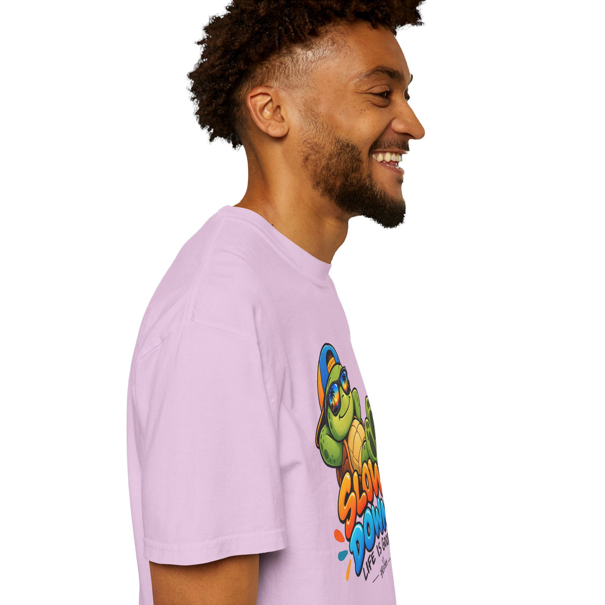 Slow Down, Life Is Good – Turtle Graphic T-Shirt | Festora Everyday