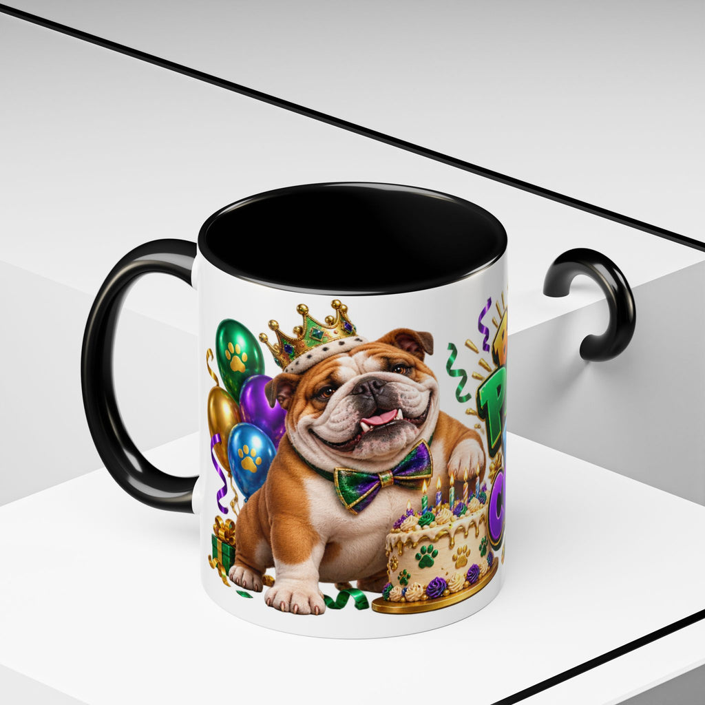 Built to Party English Bulldog Birthday White Mug