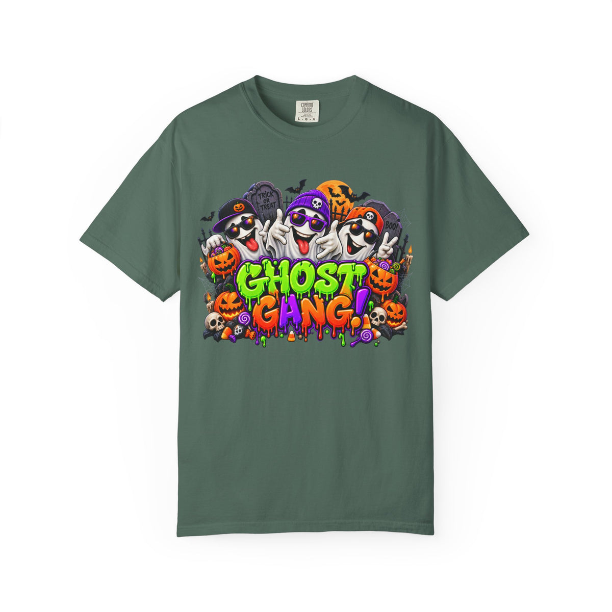 Ghost Gang Halloween T-Shirt – Funny Colorful Ghost Graphic Tee