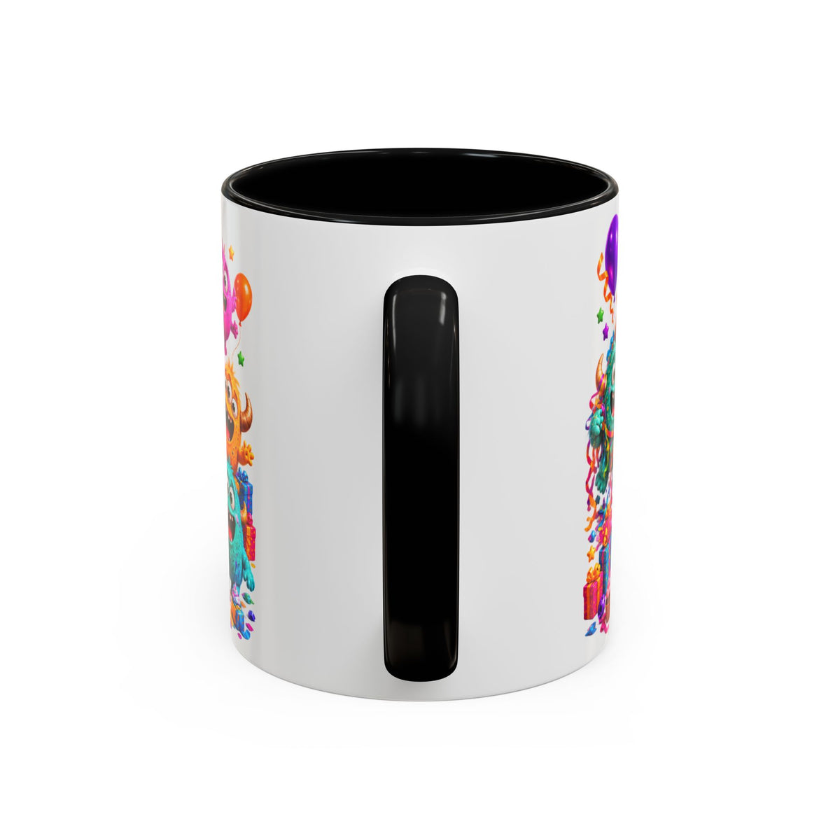 Birthday Mode On Monsters Coffee Mug — Colorful Party Coffee Cup (11/15oz)