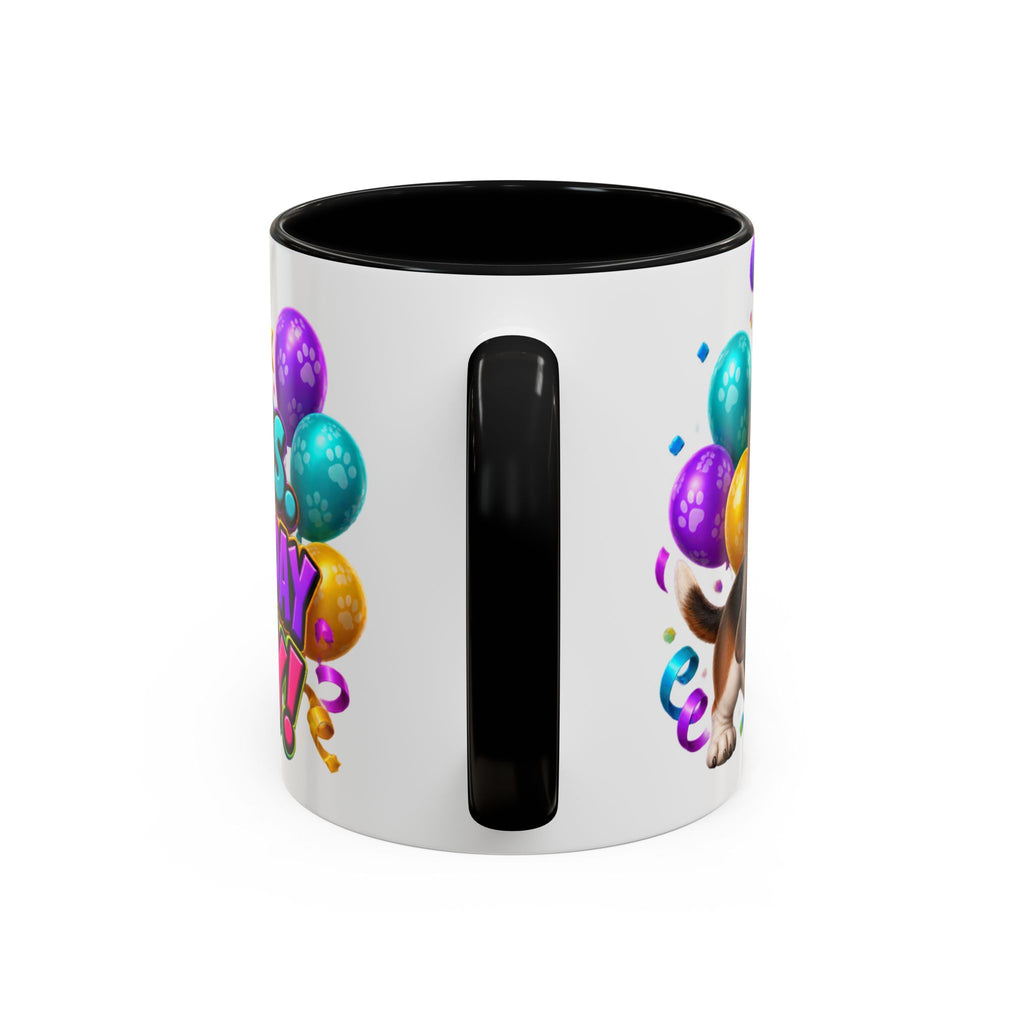 Short Legs Big Birthday Energy Basset Hound White Mug