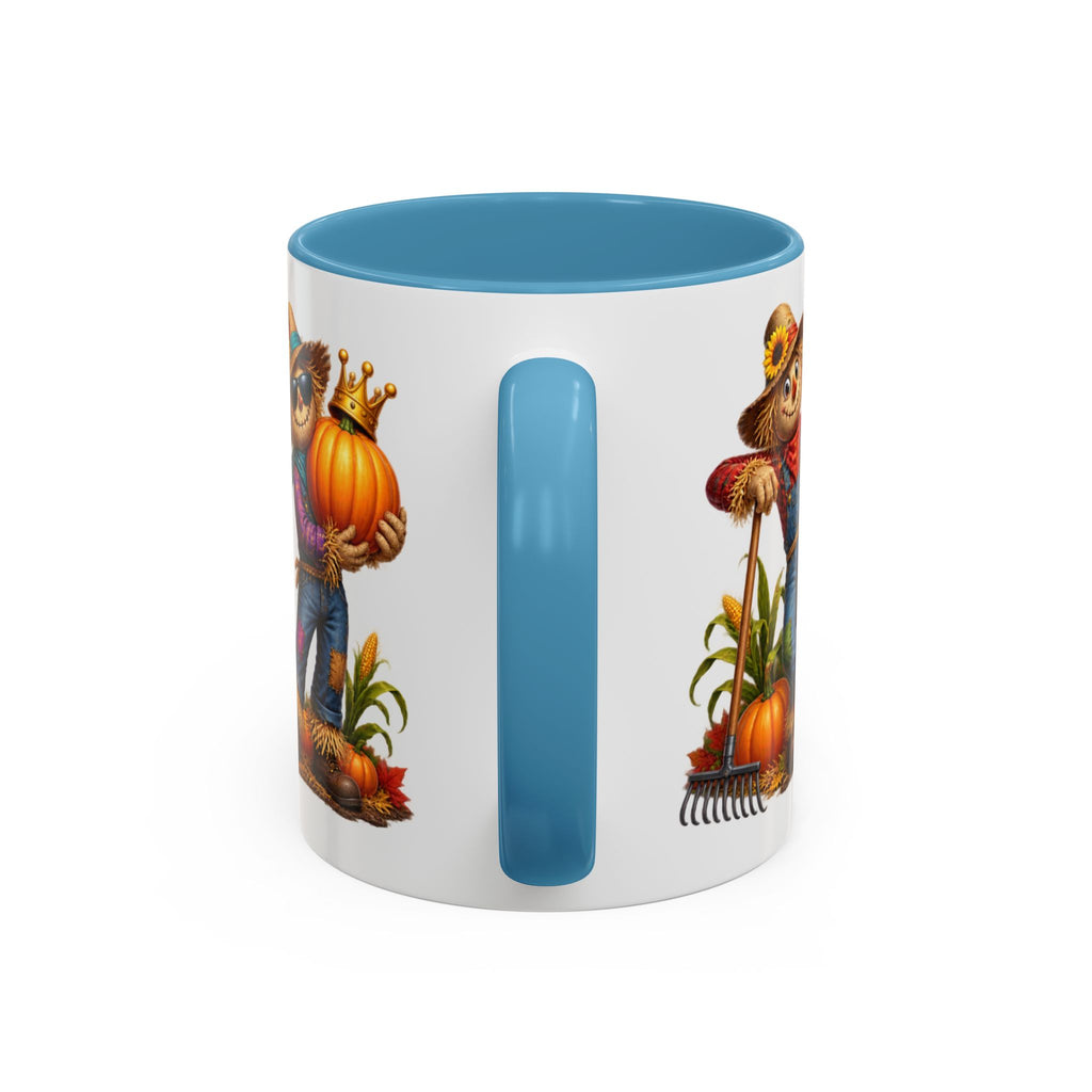 Outstanding in Our Field Funny Scarecrow Halloween White Mug