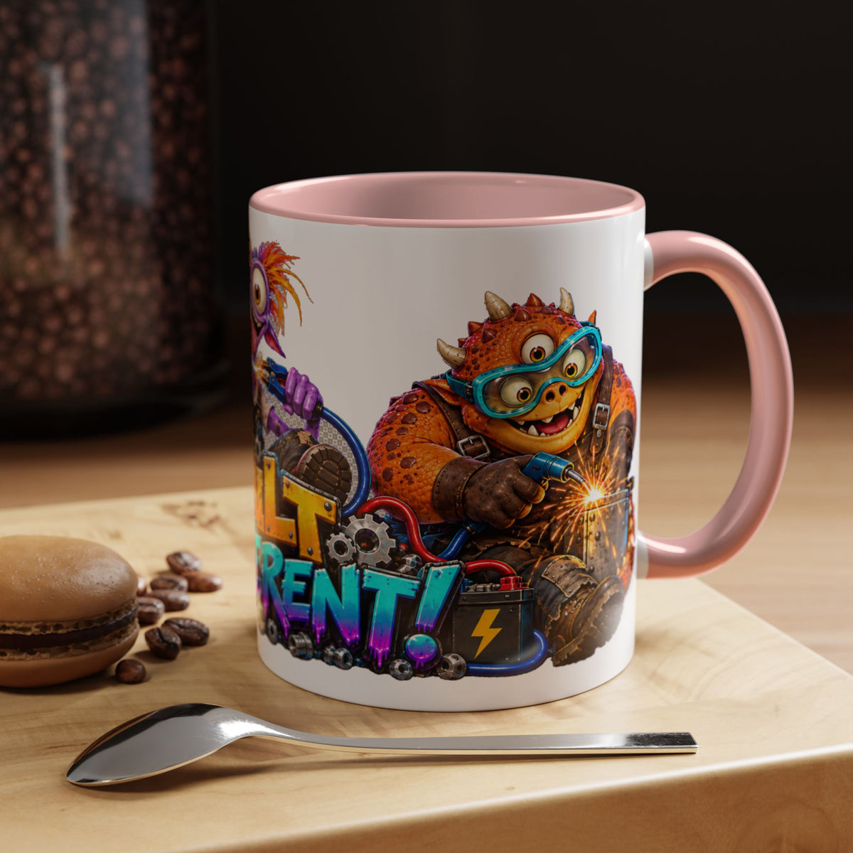 Built Different Monster Workshop Halloween White Mug