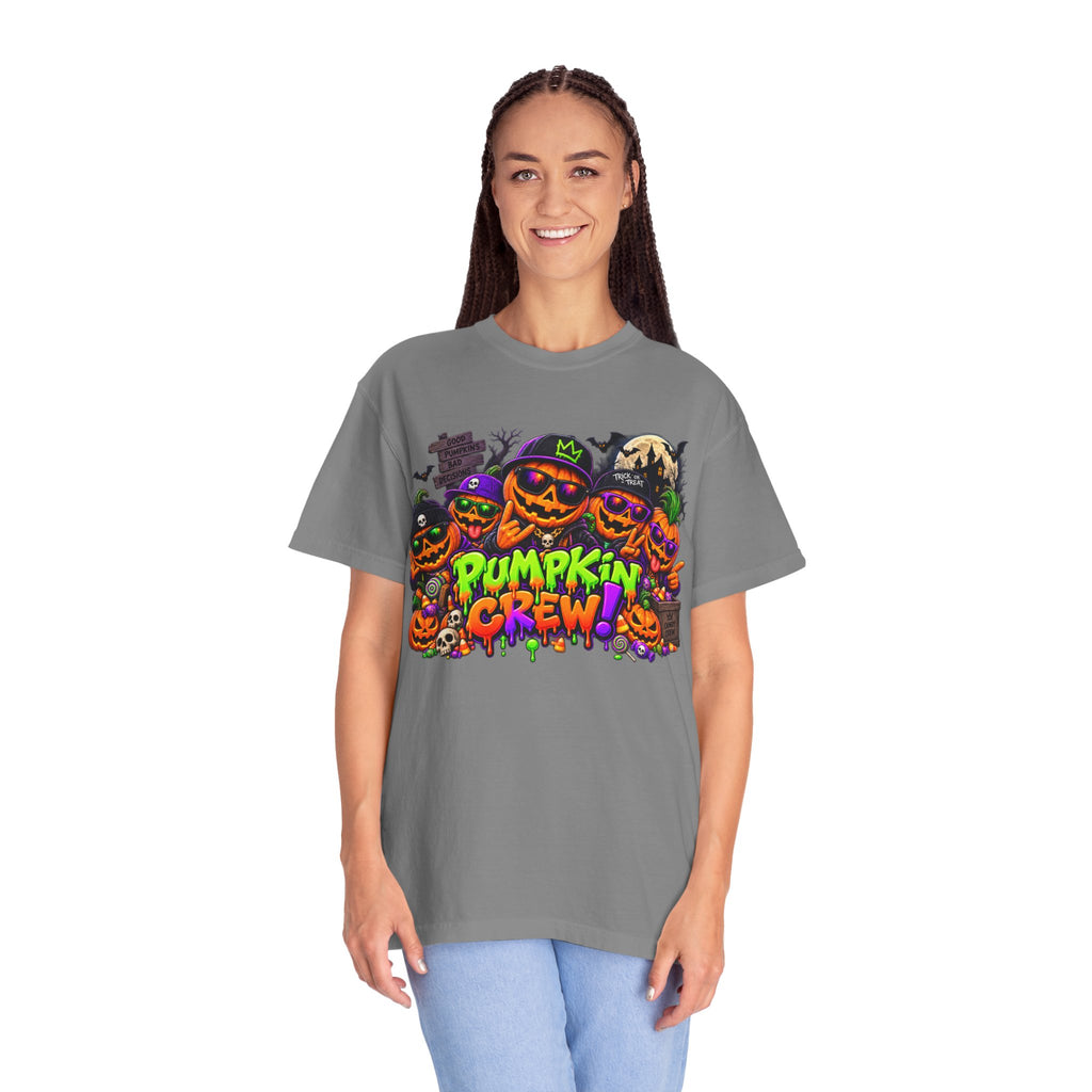 Pumpkin Crew Halloween T-Shirt – Funny Jack O’ Lantern Graphic Tee