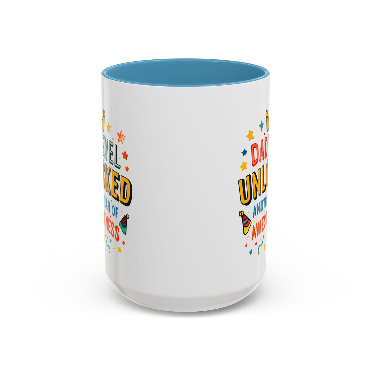 Dad Level Unlocked Coffee Mug – Funny Father’s Day 11/15oz Accent Mug