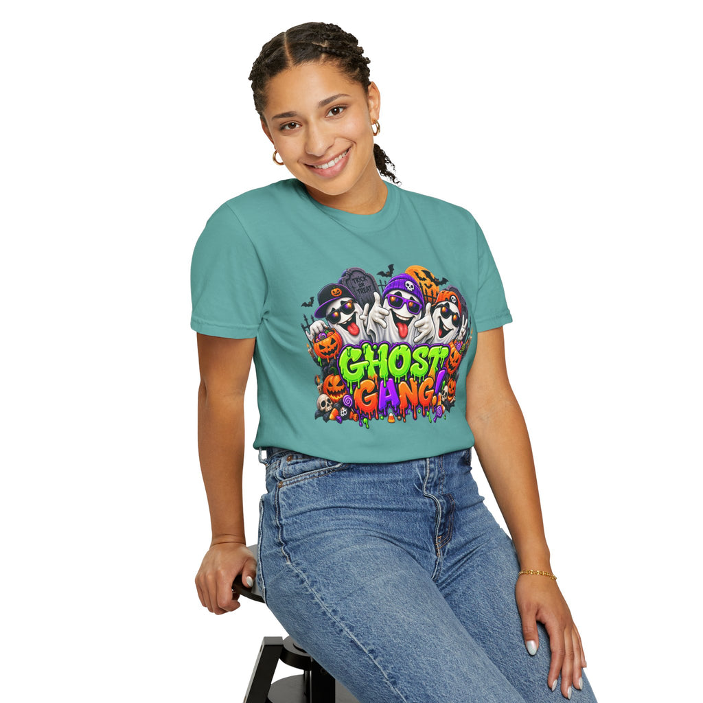 Ghost Gang Halloween T-Shirt – Funny Colorful Ghost Graphic Tee