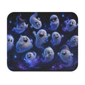 Cute Ghosts Mouse Pad — Halloween Cartoon Desktop Mat