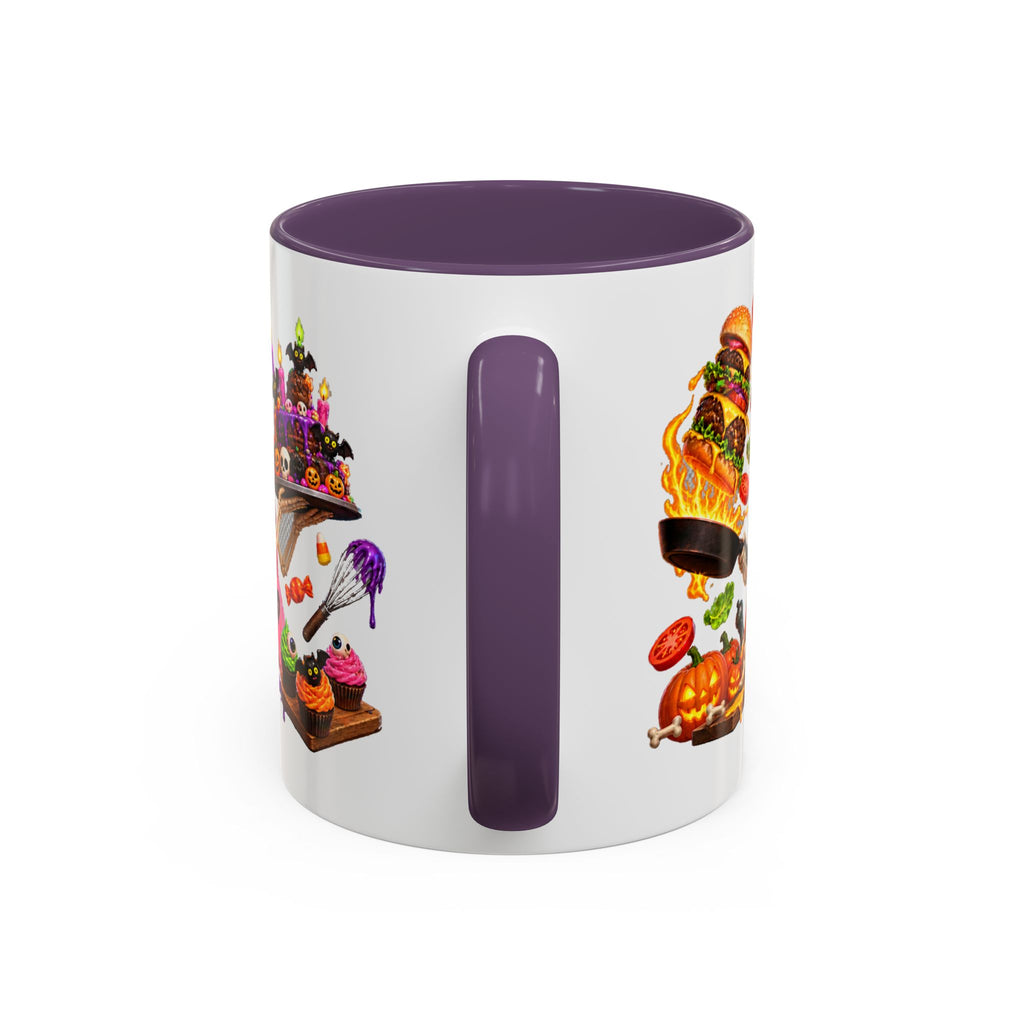Bone Appetit Skeleton Chefs Halloween White Mug