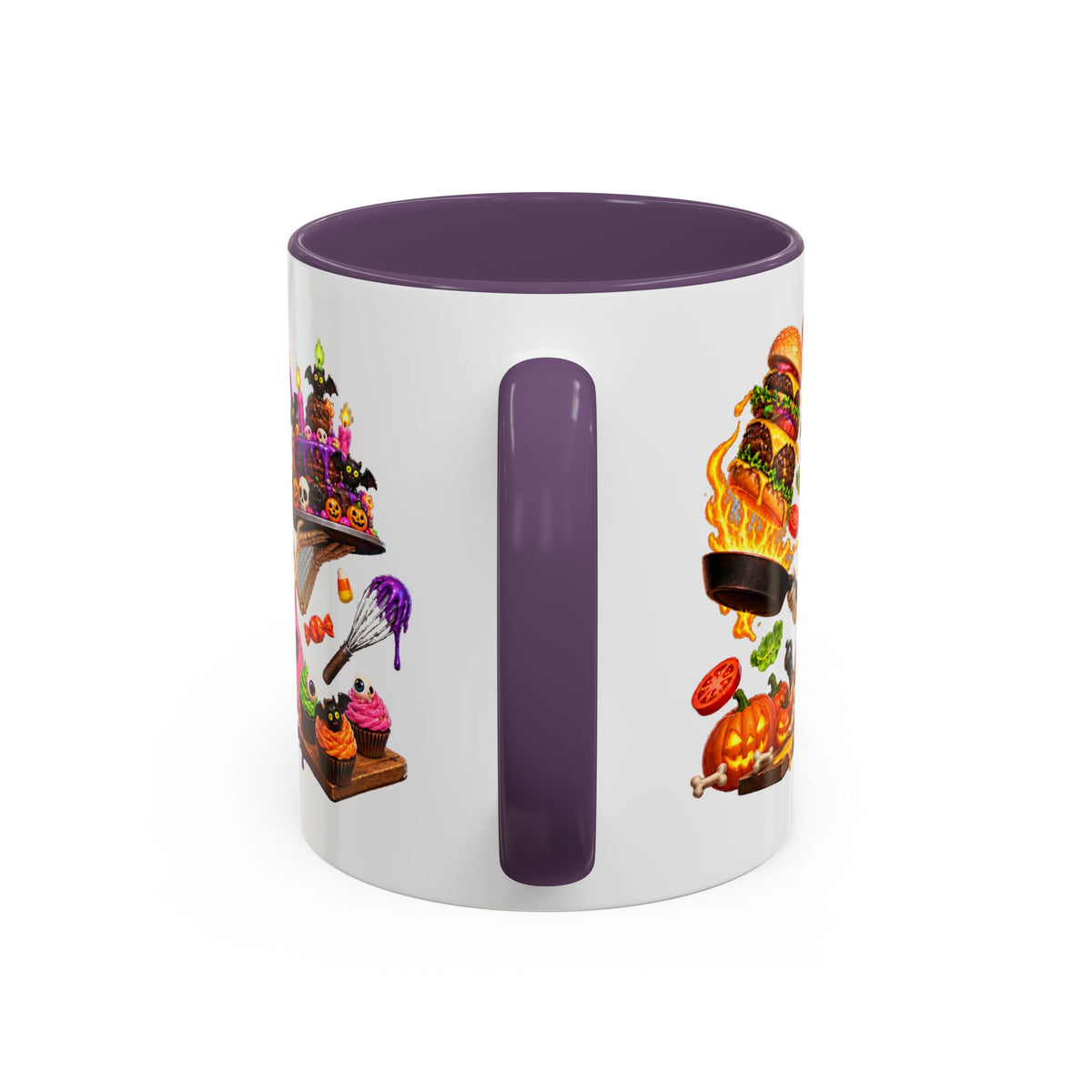 Bone Appetit Skeleton Chefs Halloween White Mug