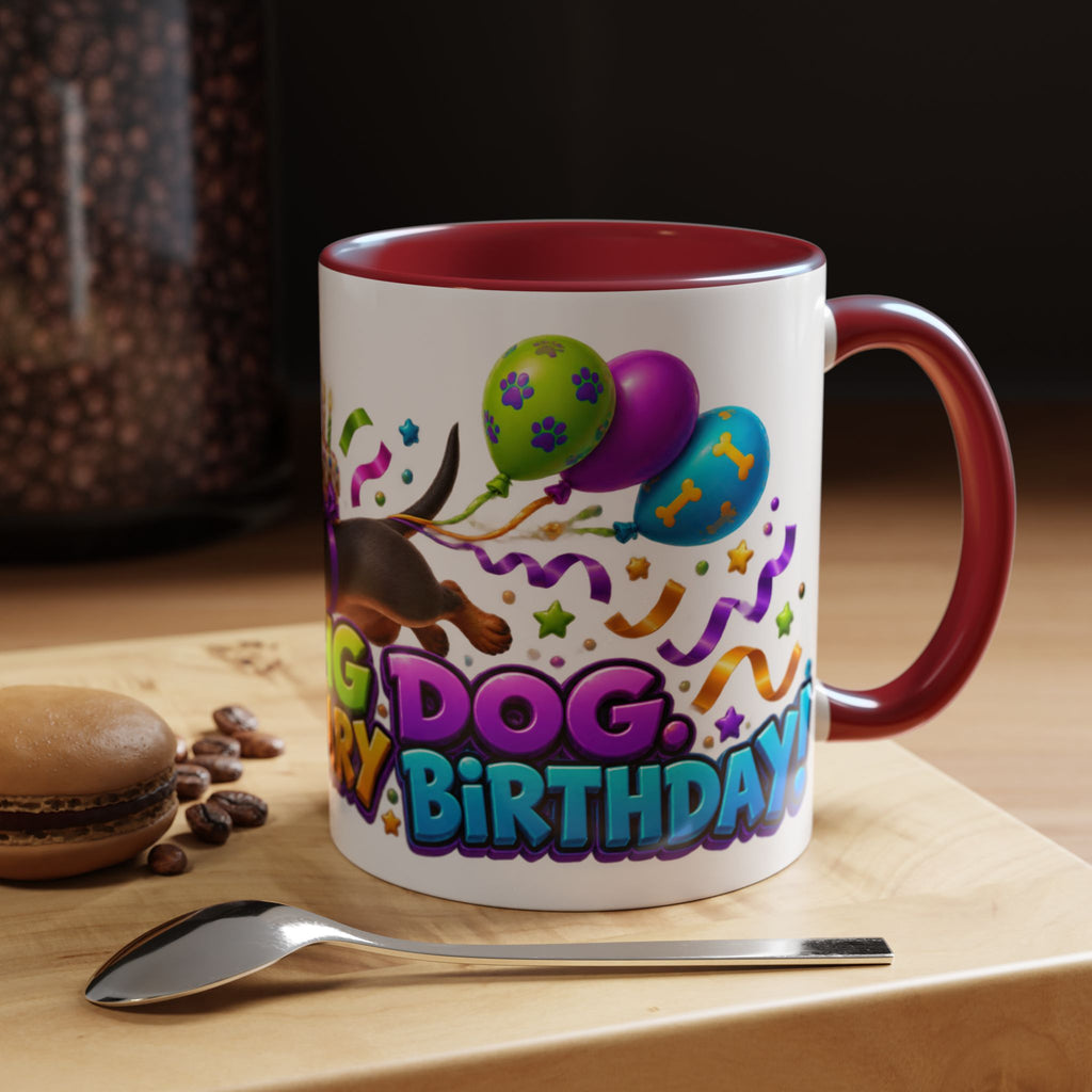 Long Dog Legendary Birthday Dachshund White Mug