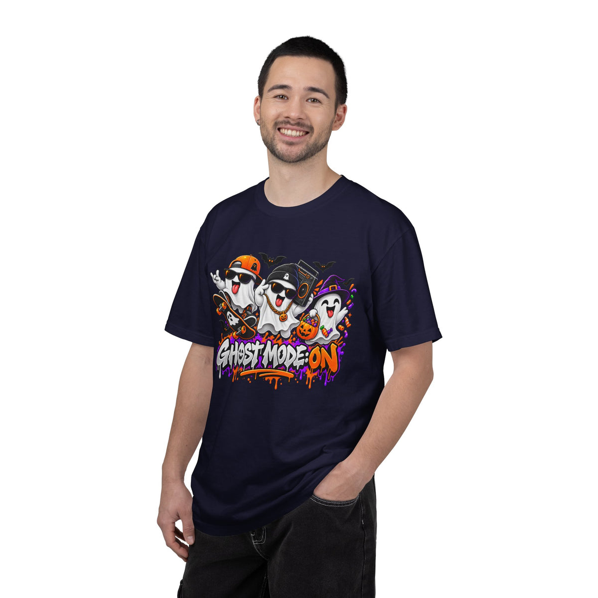 Ghost Mode: ON – Halloween Ghosts Graphic T-Shirt