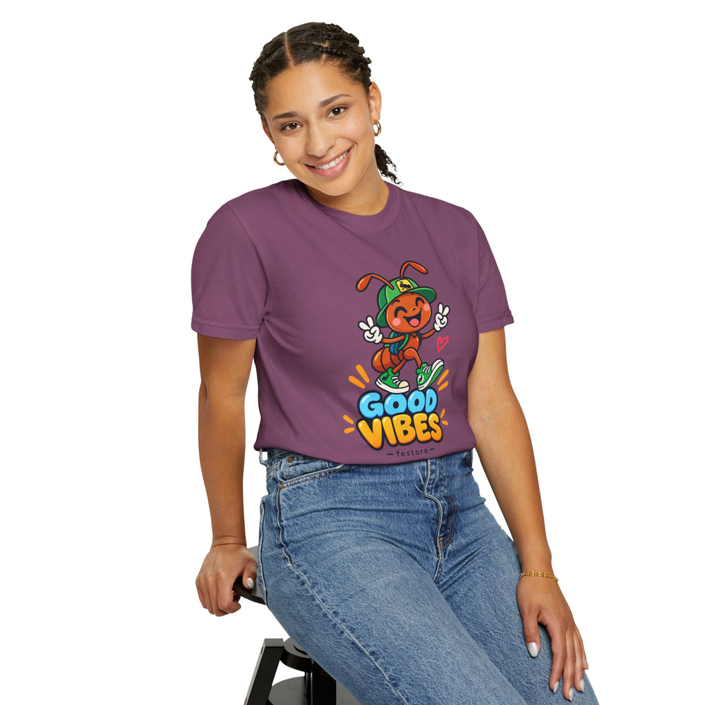 Good Vibes – Happy Ant Graphic T-Shirt