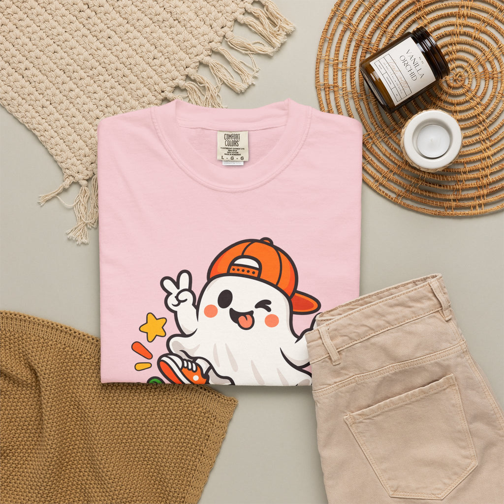 Just Boo It Halloween T-Shirt | Cute Skater Ghost Graphic Tee
