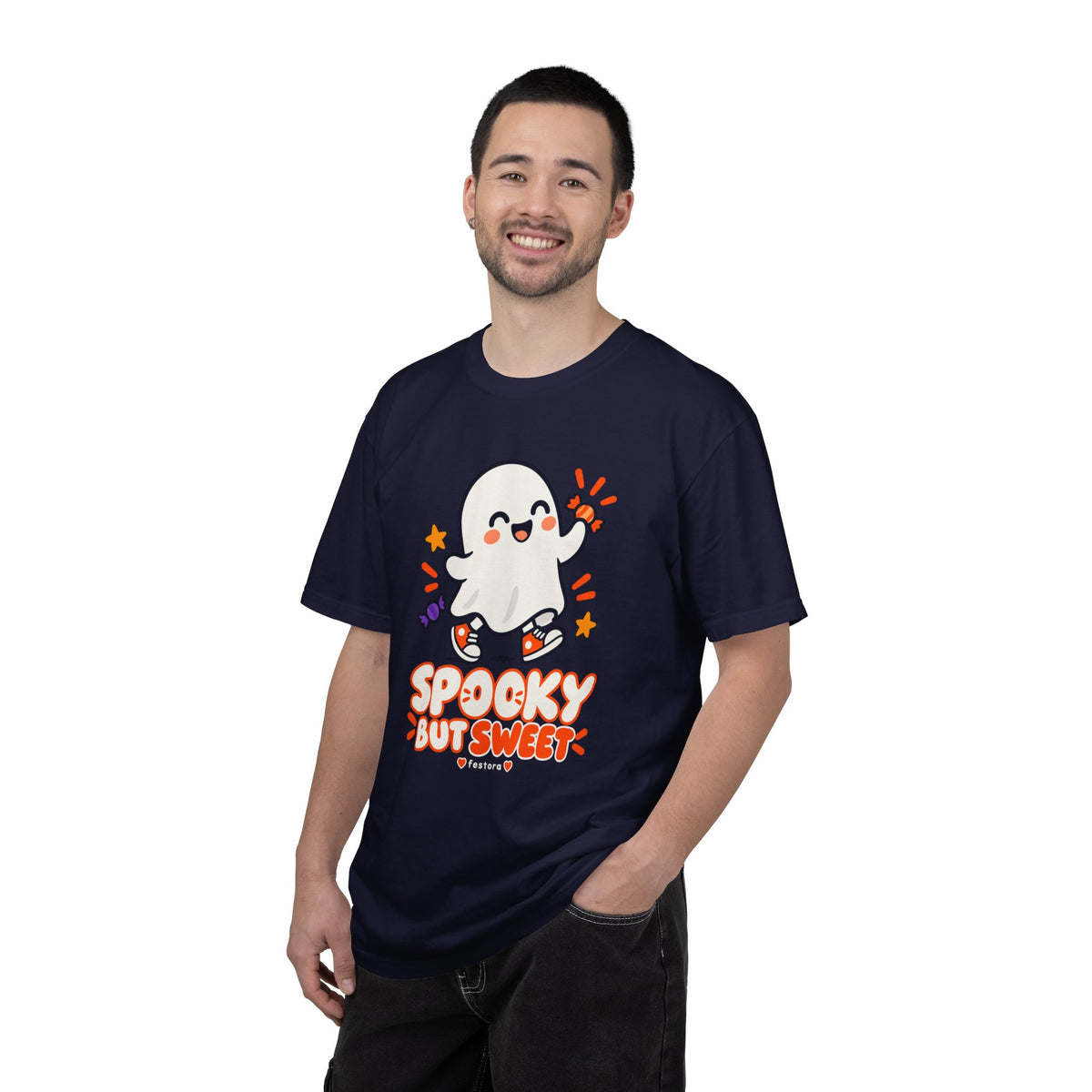 Spooky but Sweet Ghost T-Shirt | Cute Halloween Graphic Tee
