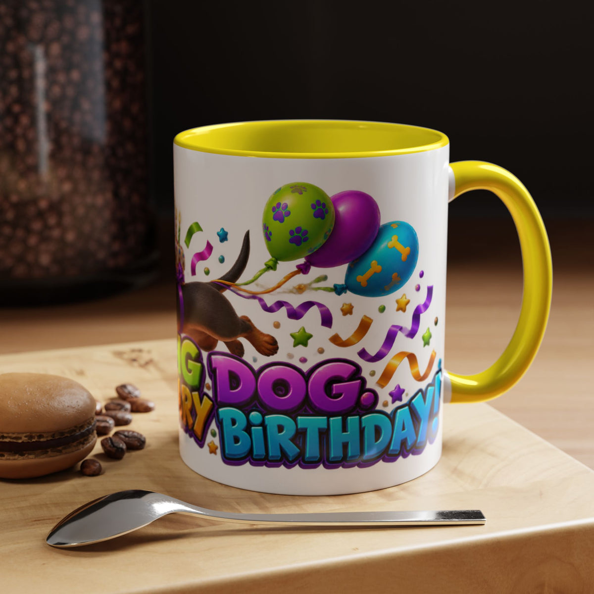Long Dog Legendary Birthday Dachshund White Mug