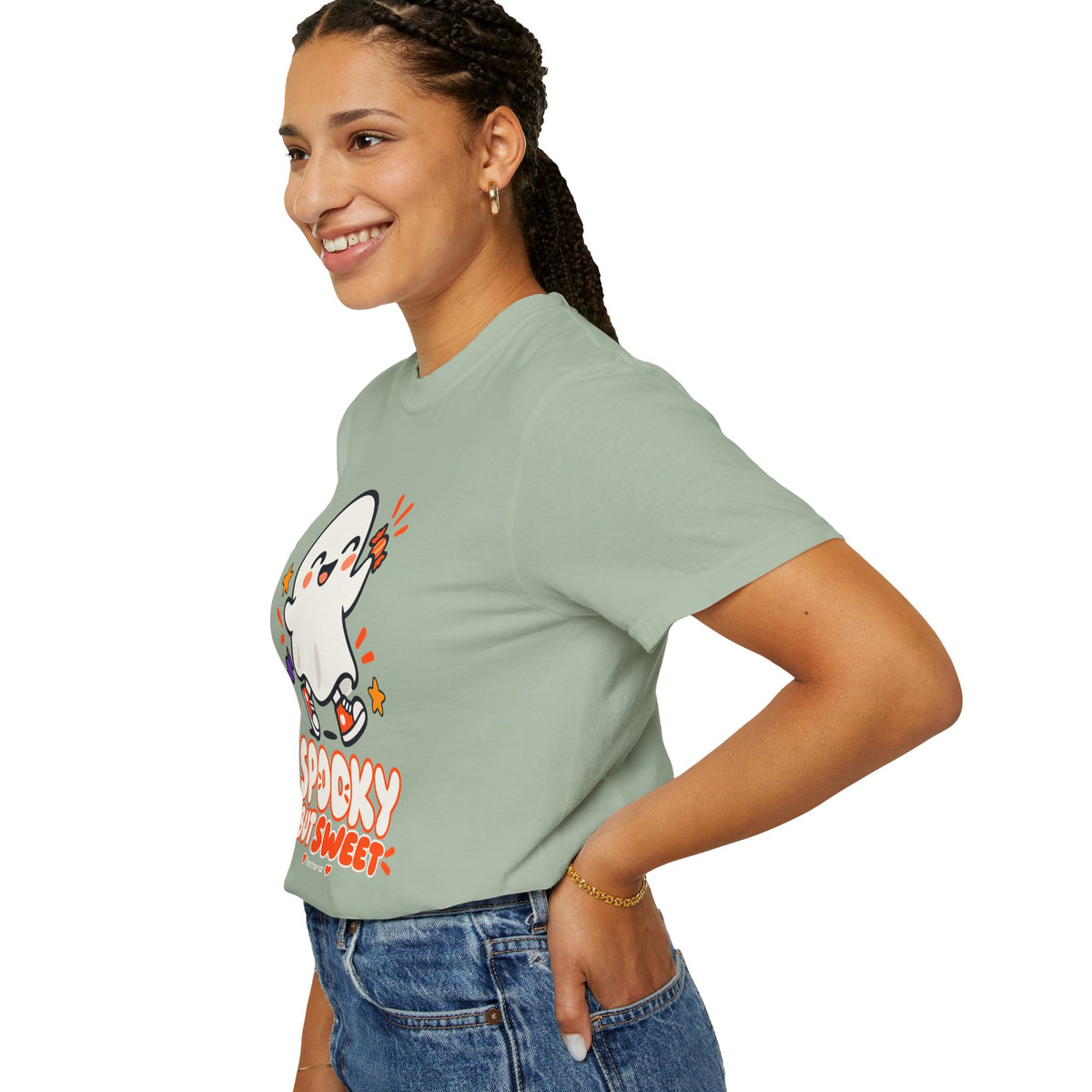 Spooky but Sweet Ghost T-Shirt | Cute Halloween Graphic Tee
