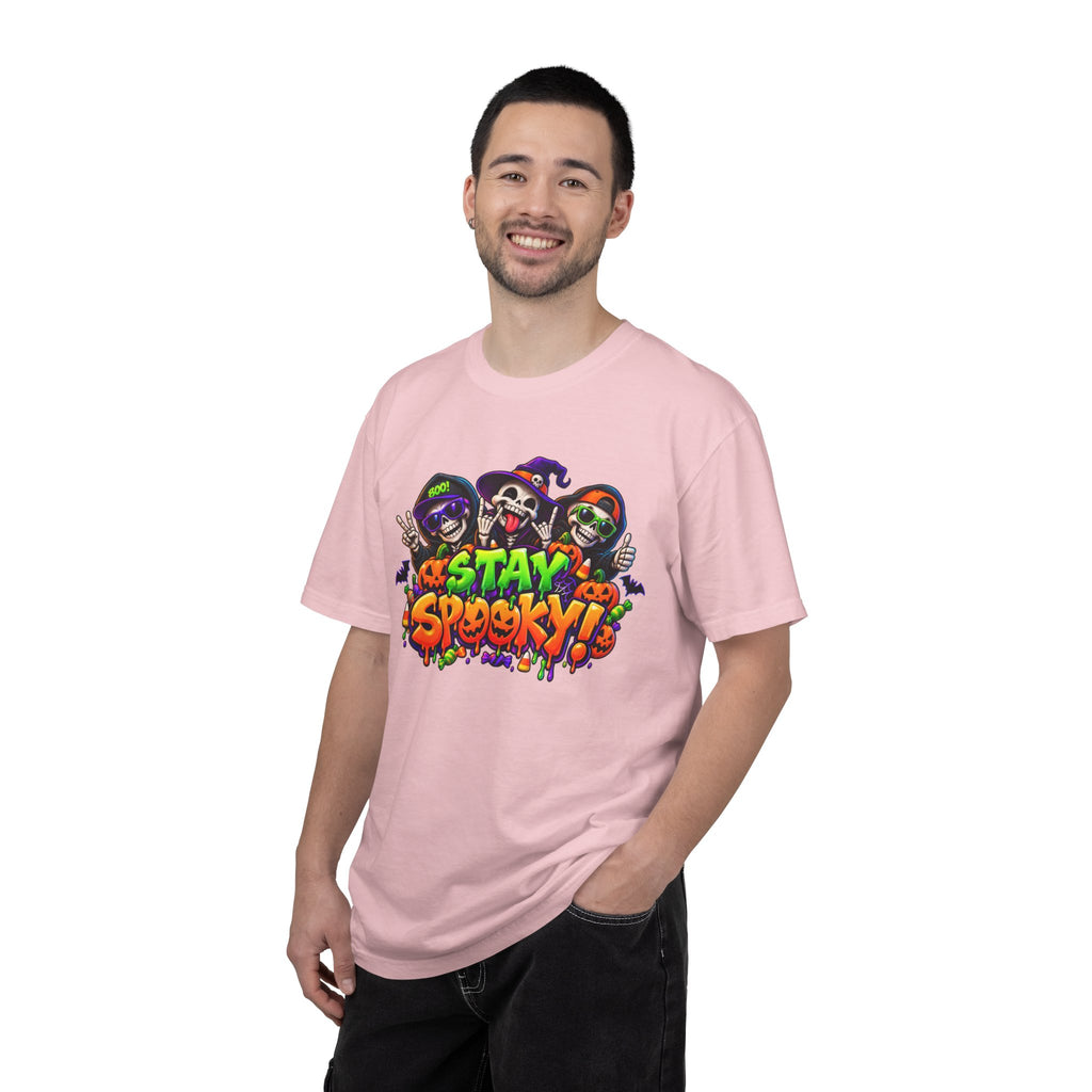 Stay Spooky Halloween T-Shirt – Funny Skeleton Crew Colorful Graphic Tee