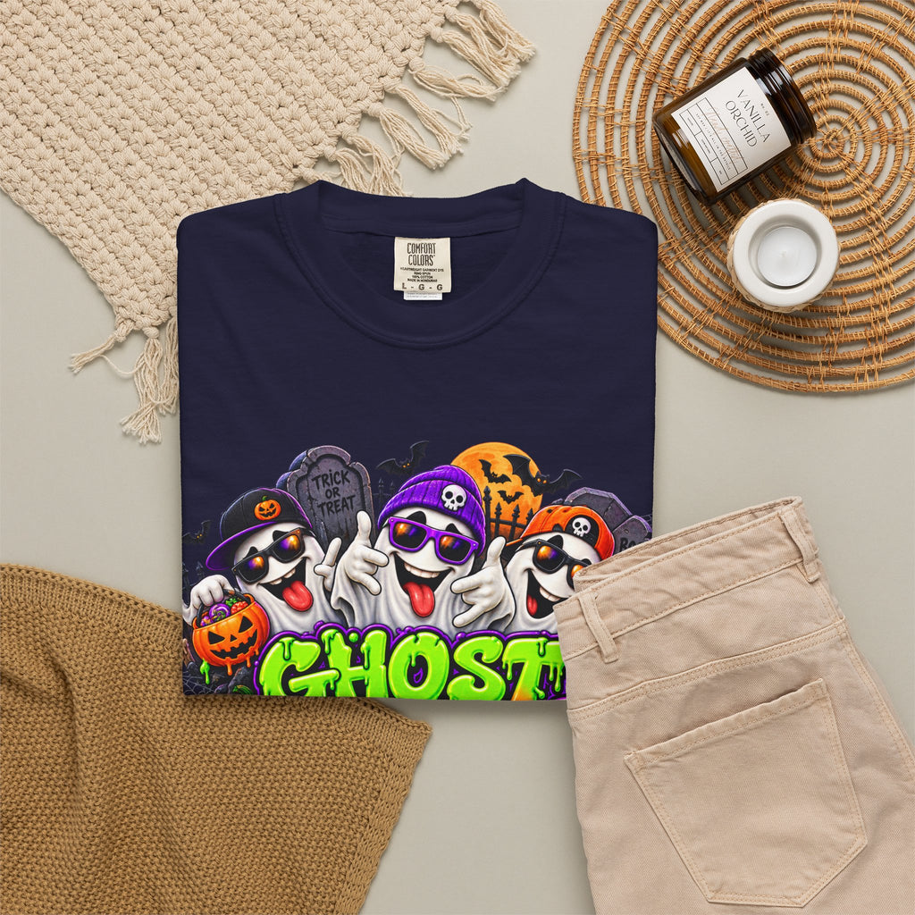 Ghost Gang Halloween T-Shirt – Funny Colorful Ghost Graphic Tee