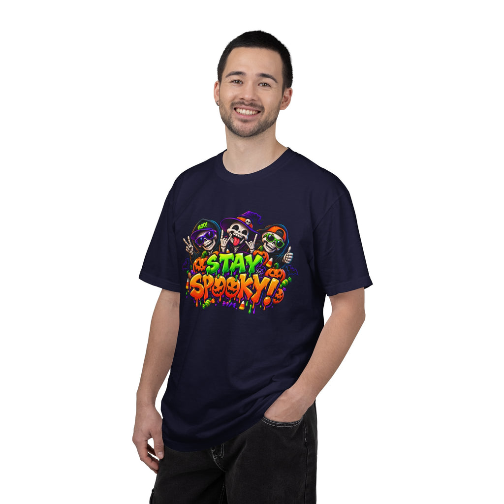 Stay Spooky Halloween T-Shirt – Funny Skeleton Crew Colorful Graphic Tee