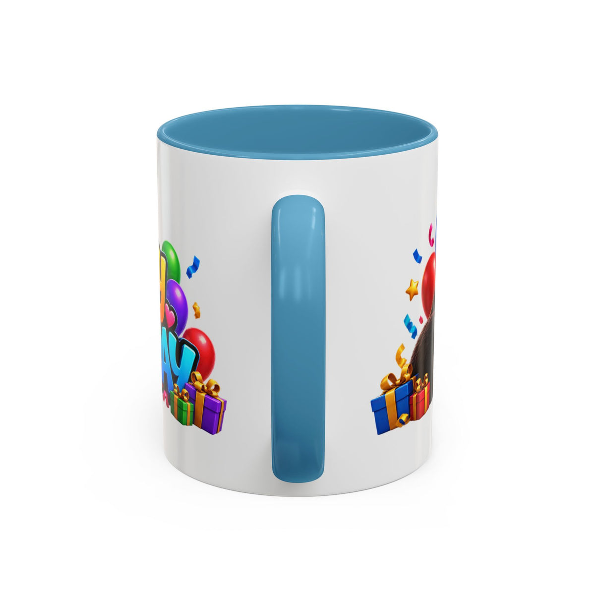 Gorilla Happy Birthday Mug - Colorful 3D Celebration Design