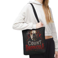 Count Droolcula Tote Bag — Halloween Bulldog Vampire Tote