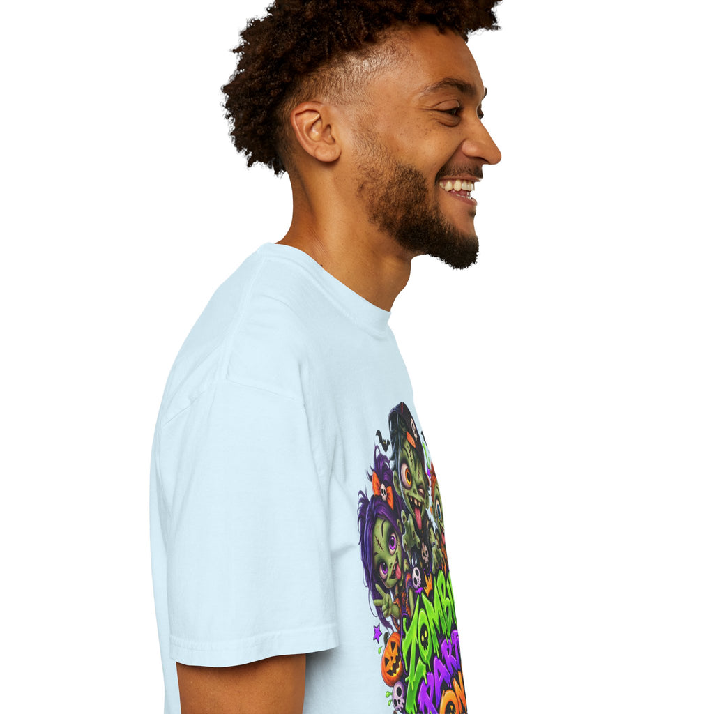 Zombie Party On! – Halloween Zombie Crew Graphic T-Shirt
