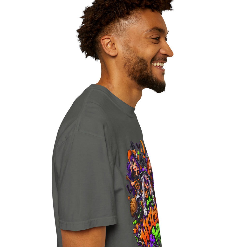 Witchy & Wild – Halloween Witch Crew Graphic T-Shirt