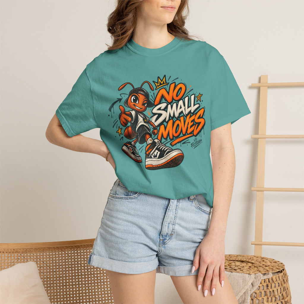 No Small Moves T-Shirt — Retro Sneaker Character Graphic Tee