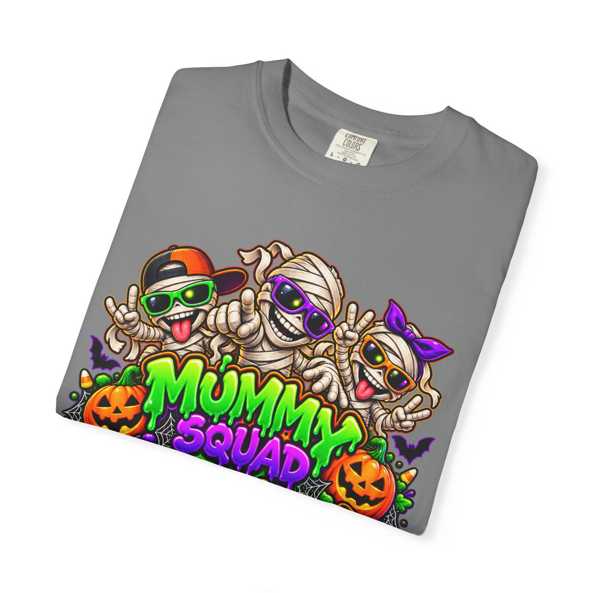 Mummy Squad For Life Halloween T-Shirt – Funny Colorful Mummy Graphic Tee