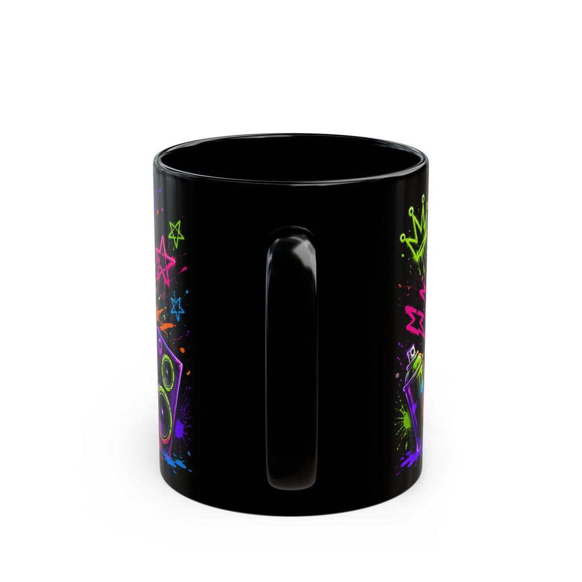 Happy Birthday Graffiti Mug — Colorful Urban Birthday Coffee Cup (11oz/15oz)