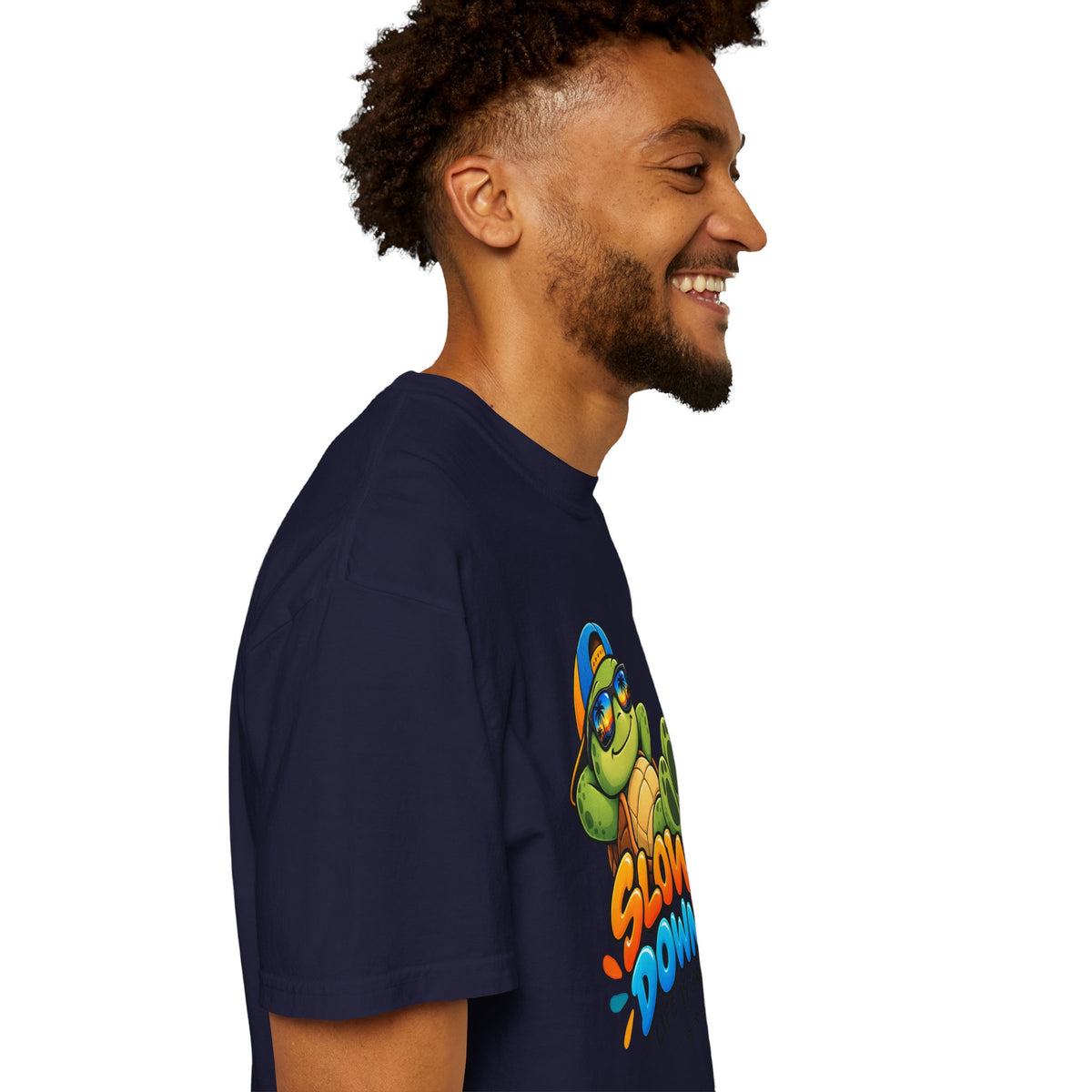 Slow Down, Life Is Good – Turtle Graphic T-Shirt | Festora Everyday