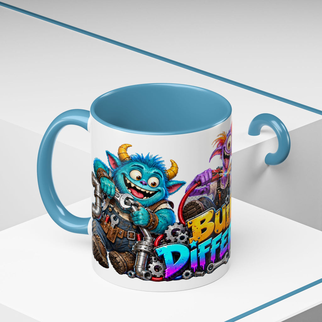 Built Different Monster Workshop Halloween White Mug