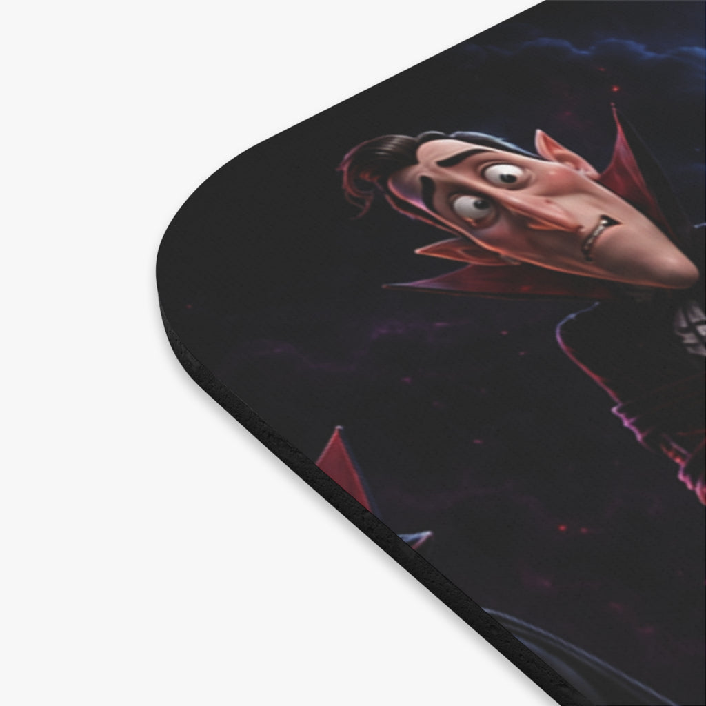 Funny Moonlit Vampires Mouse Pad — Halloween Pattern (9" x 8")