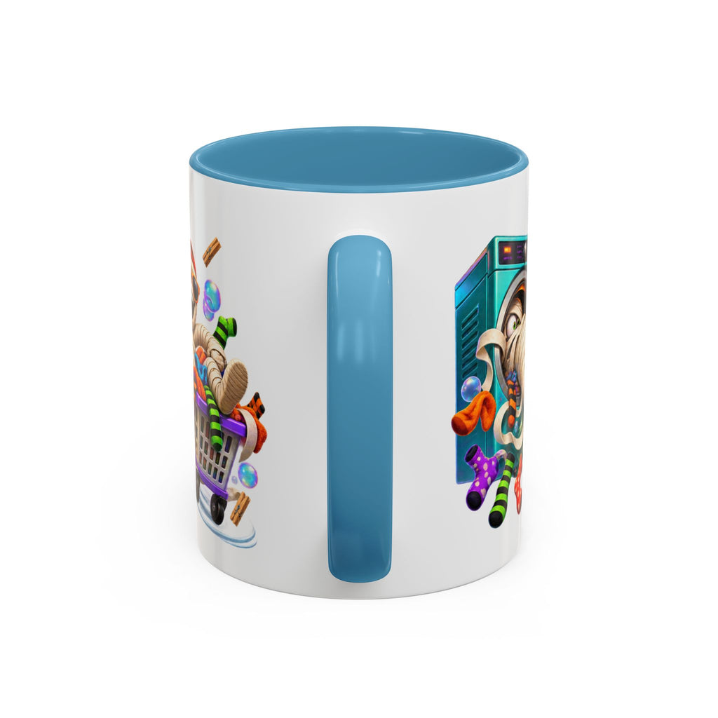 Wrapped Up in Trouble Mummy Halloween White Mug