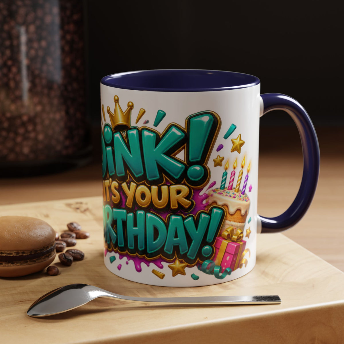 Oink! It’s Your Birthday White Mug – Cute Pig Birthday Cup, Colorful Funny Party Gift