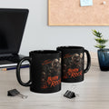 Born to Rock Skull Coffee Mug — Gothic Heavy Metal 11oz/15oz Black Mug
