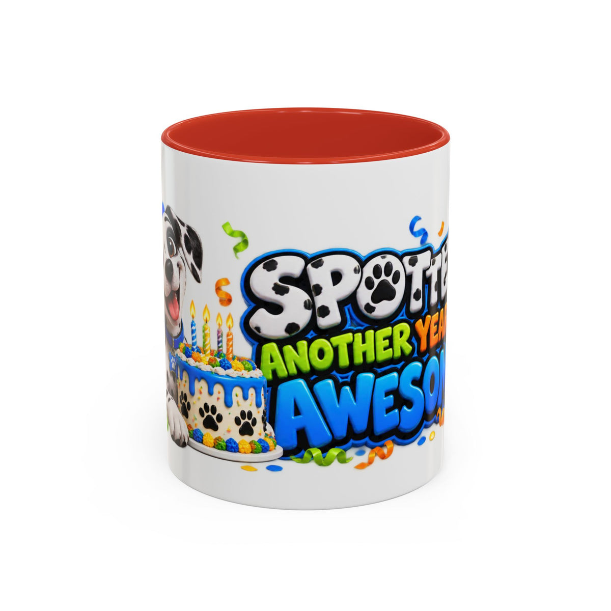 Dalmatian Birthday Mug – Spotted Another Year of Awesome White Coffee Cup