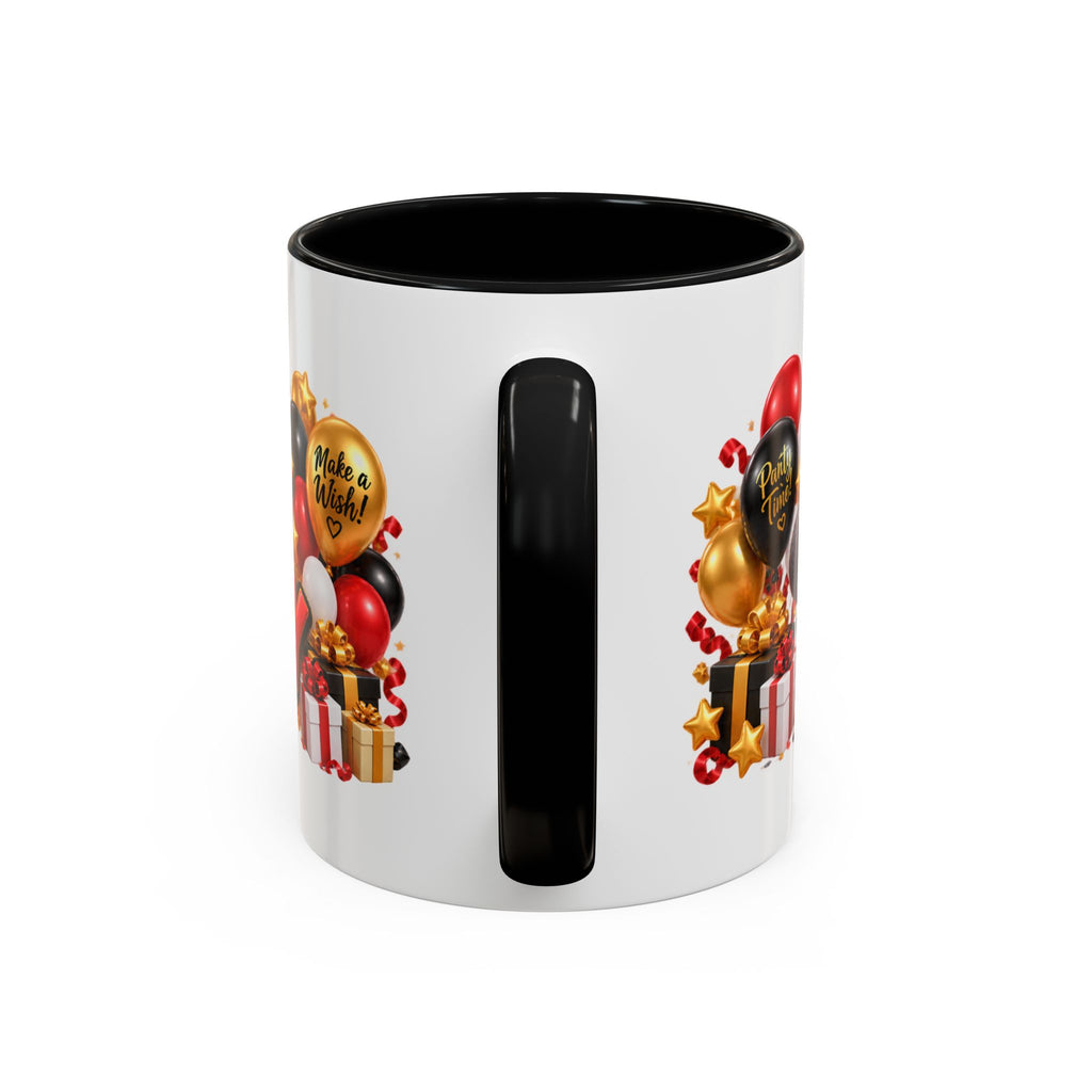 Happy Birthday Rhino Mug – Colorful 3D Birthday Gift – White Coffee Mug