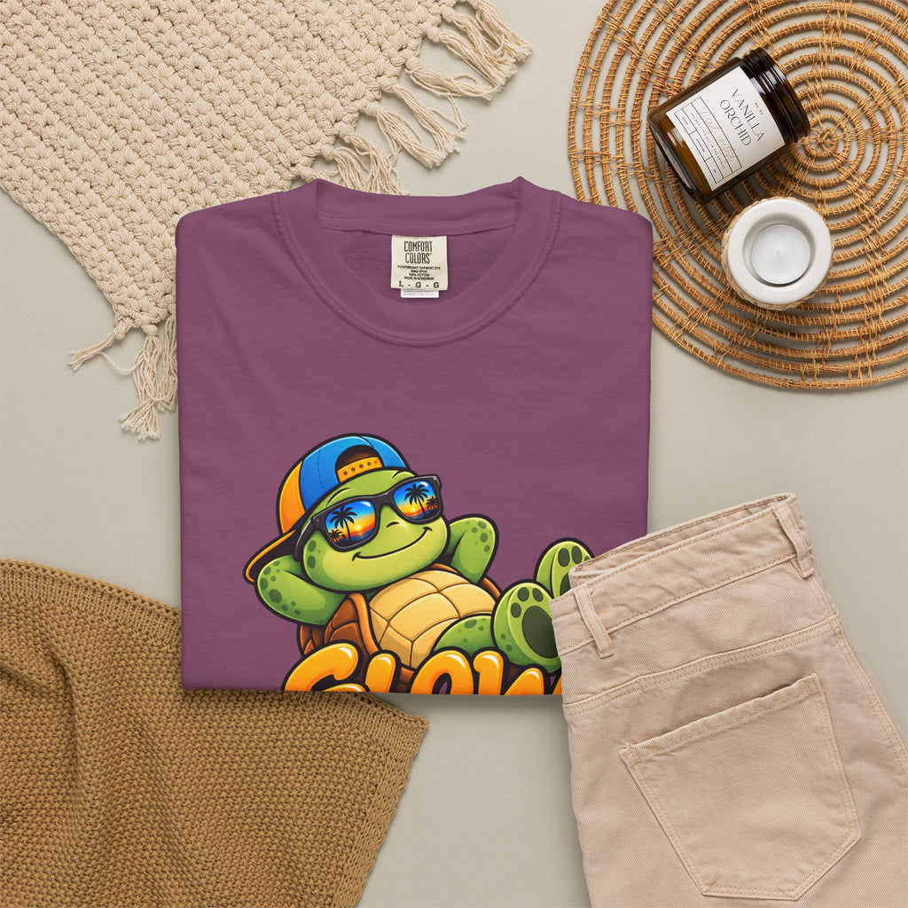 Slow Down, Life Is Good – Turtle Graphic T-Shirt | Festora Everyday