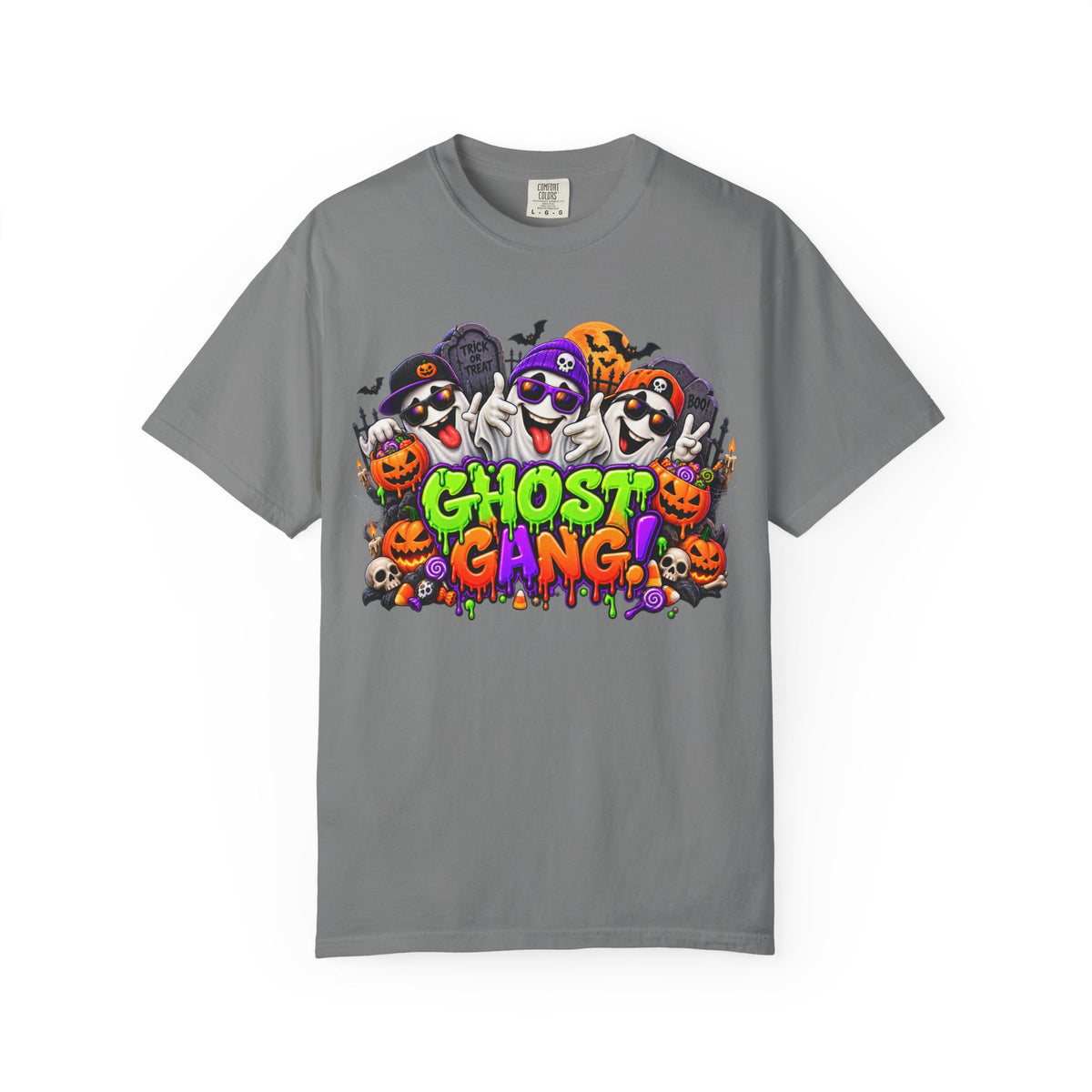 Ghost Gang Halloween T-Shirt – Funny Colorful Ghost Graphic Tee