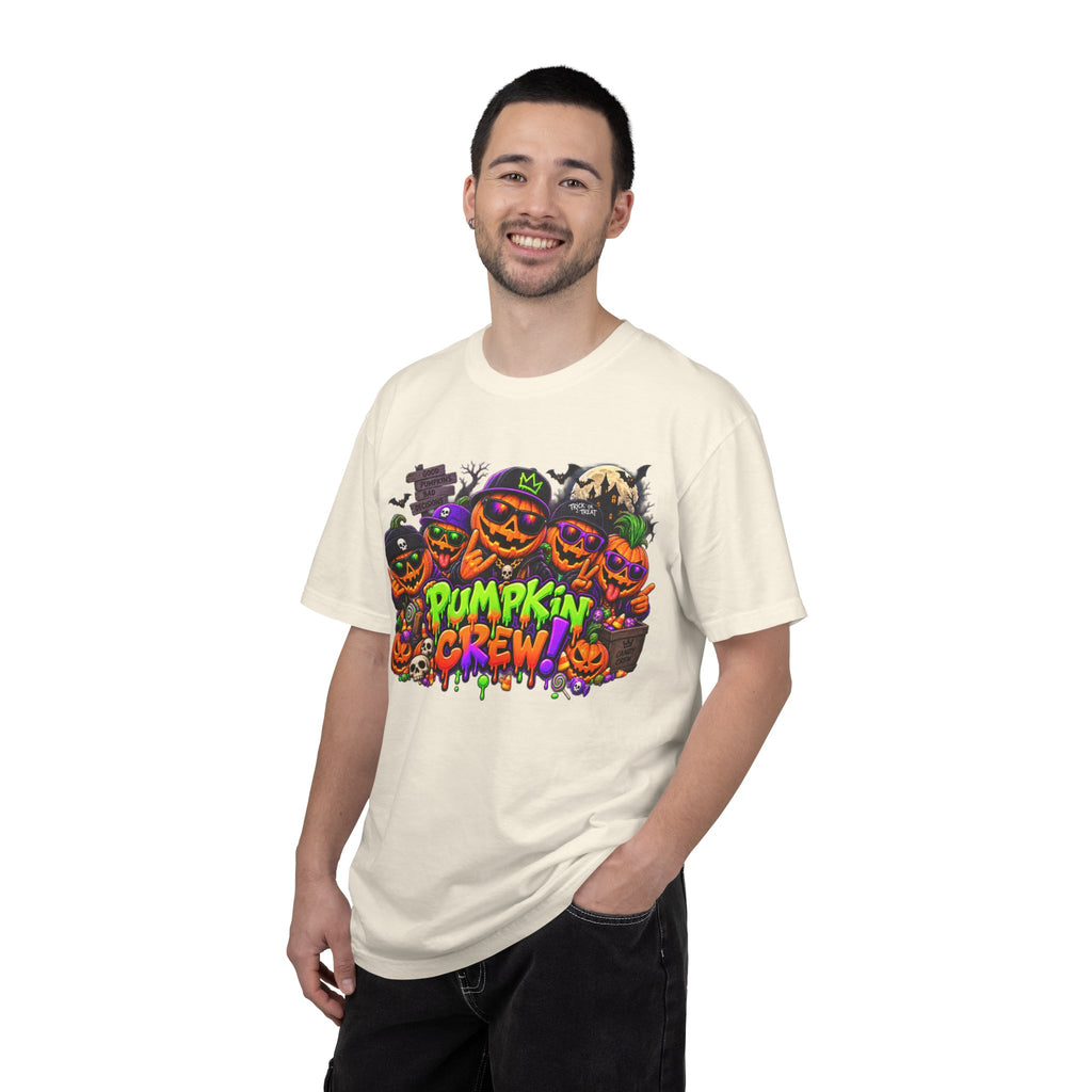 Pumpkin Crew Halloween T-Shirt – Funny Jack O’ Lantern Graphic Tee