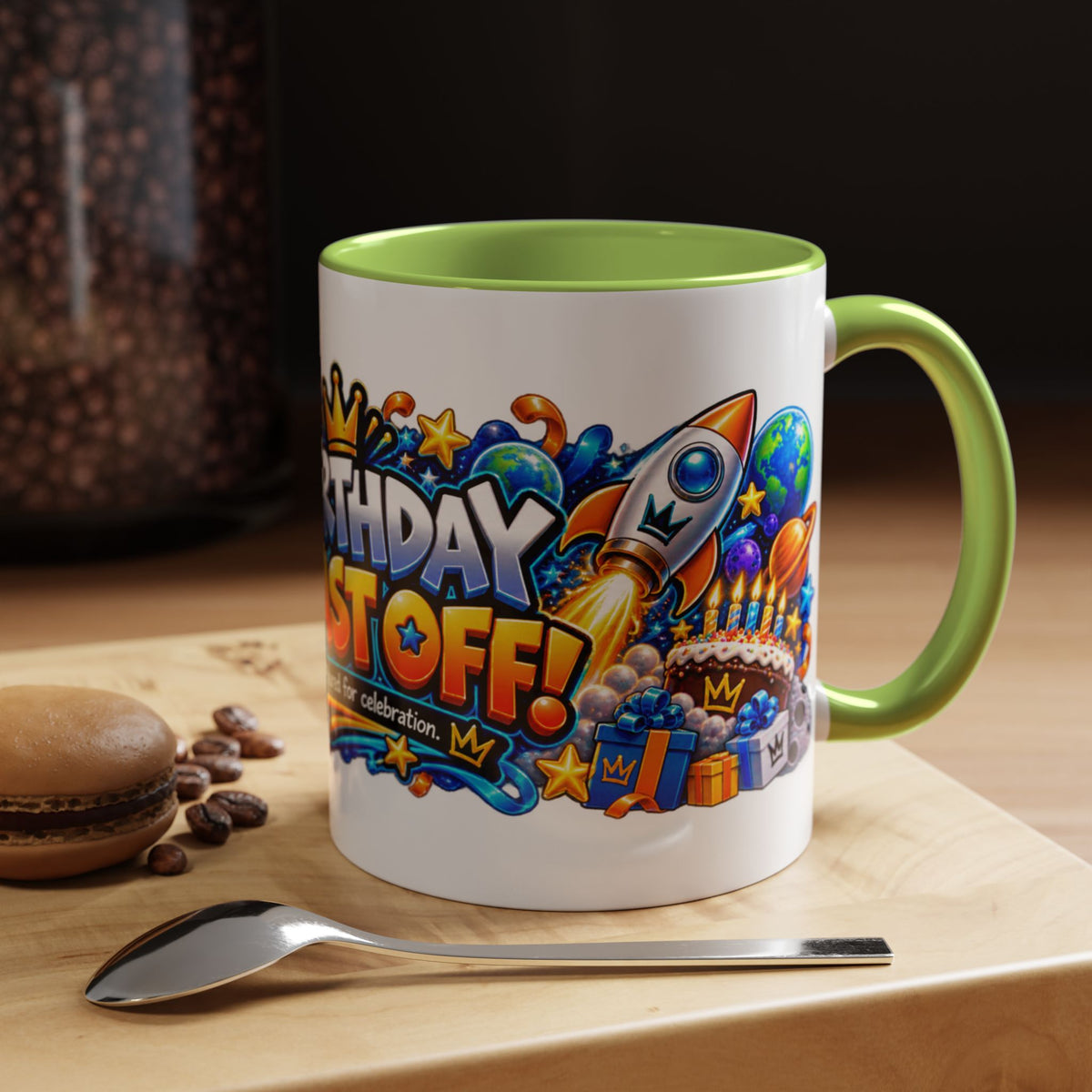 Festora Alien Birthday Mug – Birthday Blast Off Coffee Cup