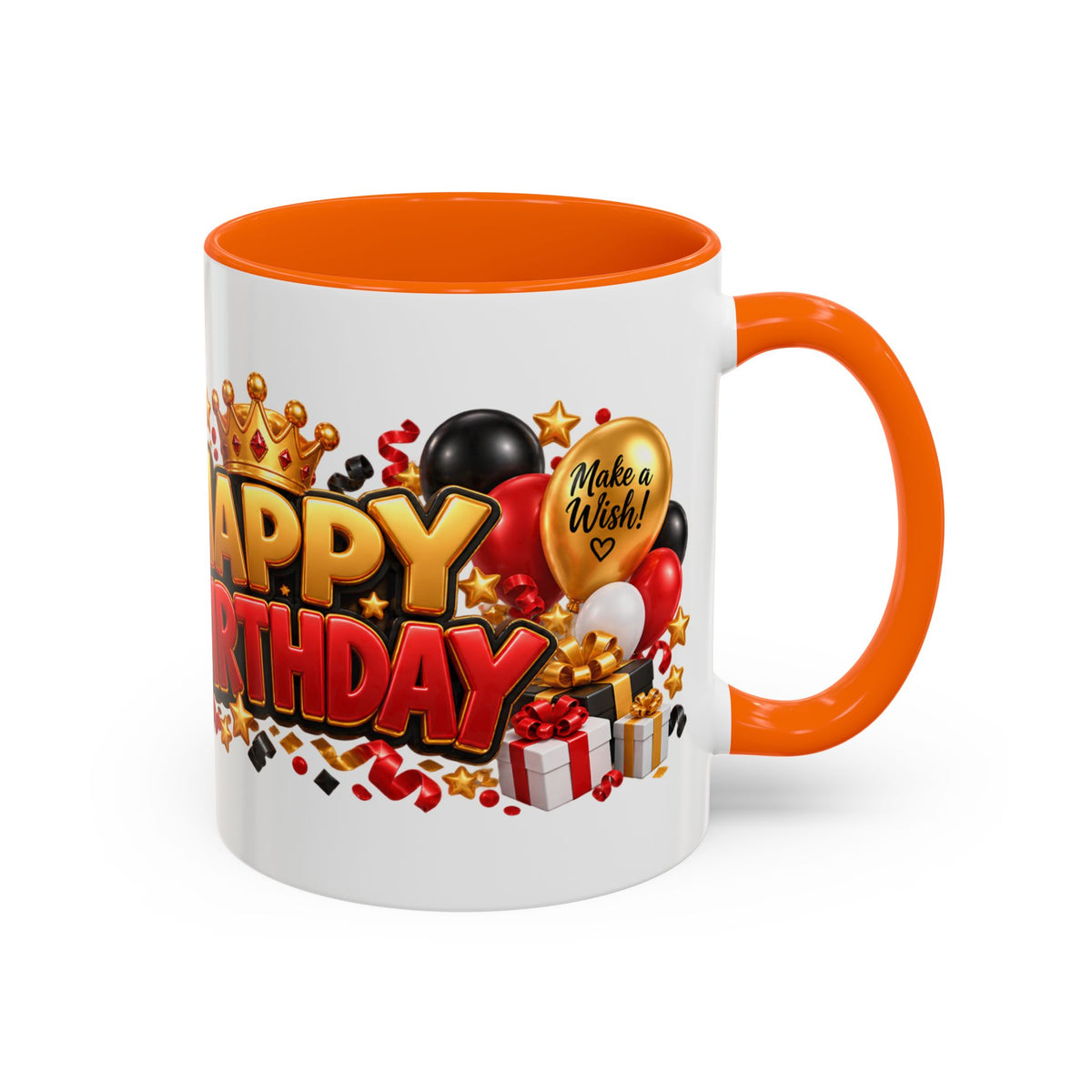 Happy Birthday Eagle Mug – Colorful 3D Birthday Gift – White Coffee Mug