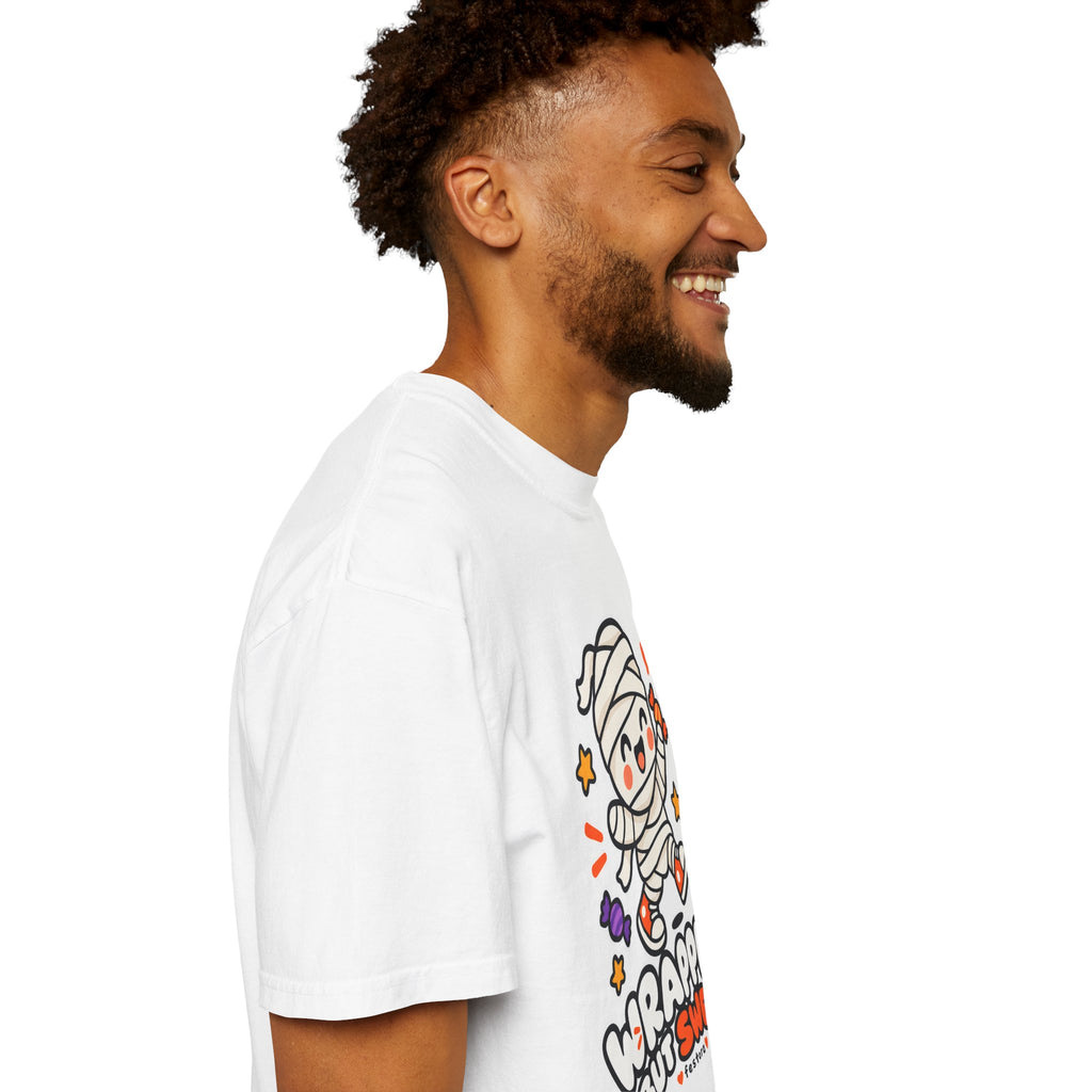 Wrapped but Sweet Halloween T-Shirt | Cute Mummy Graphic Tee