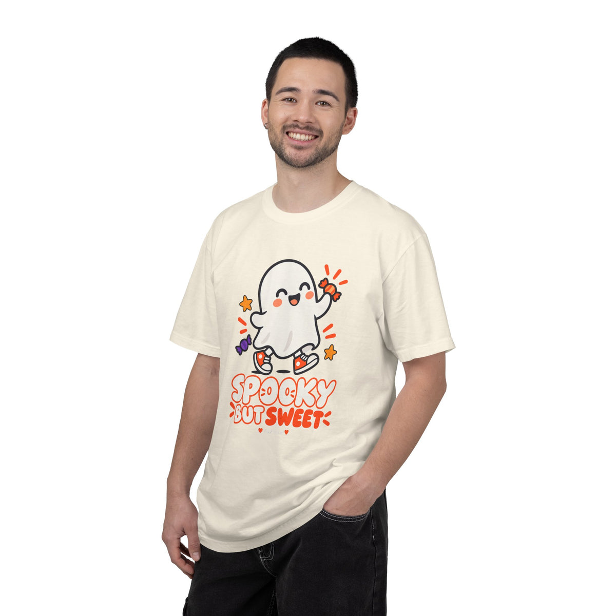 Spooky but Sweet Ghost T-Shirt | Cute Halloween Graphic Tee