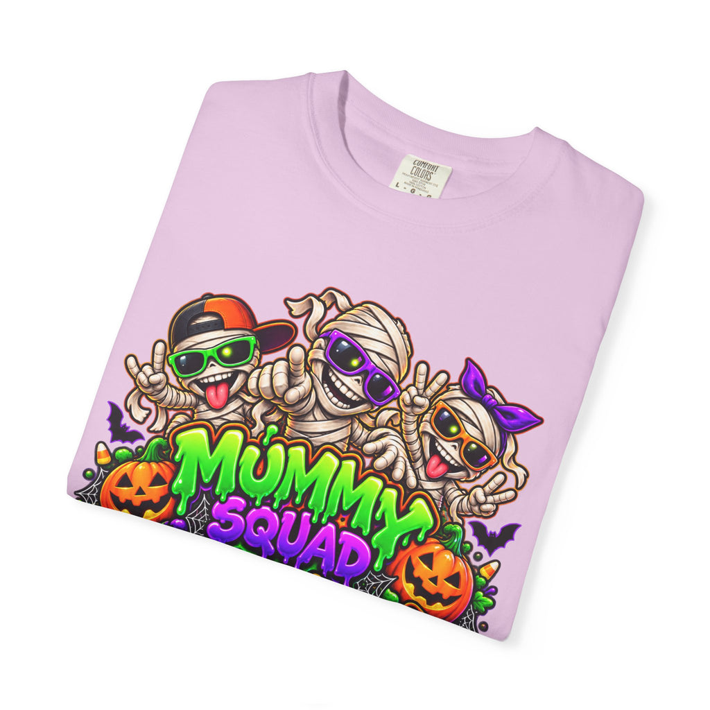 Mummy Squad For Life Halloween T-Shirt – Funny Colorful Mummy Graphic Tee